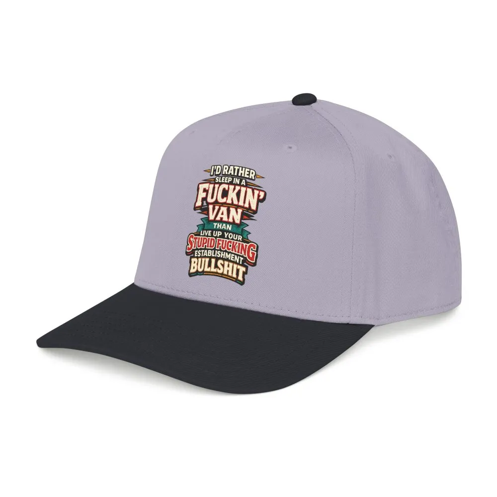 Baseball Cap - "I´d Rather Sleep in A Fucking Van" Design F**K-Line