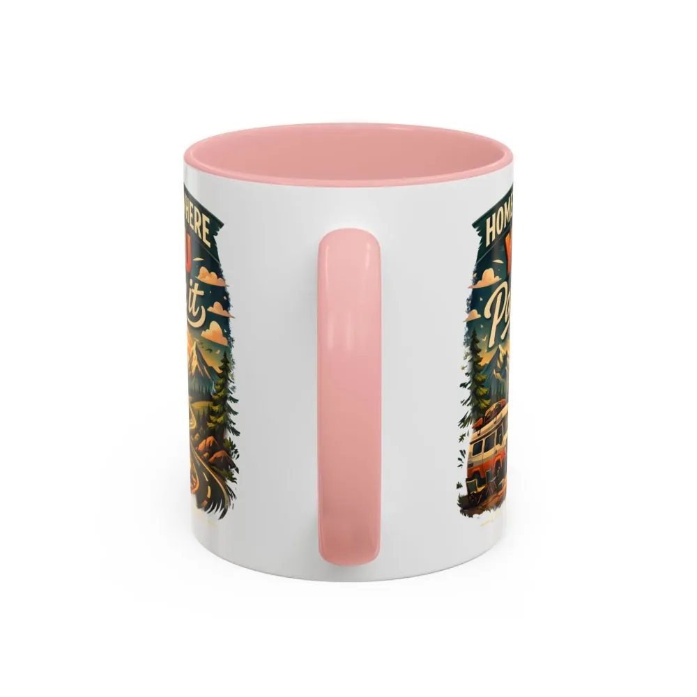 10333273048525261399_2048.jpeg Accent Coffee Mug (11, 15oz) — "Home Is Where You Park It" Design Scenic-Line