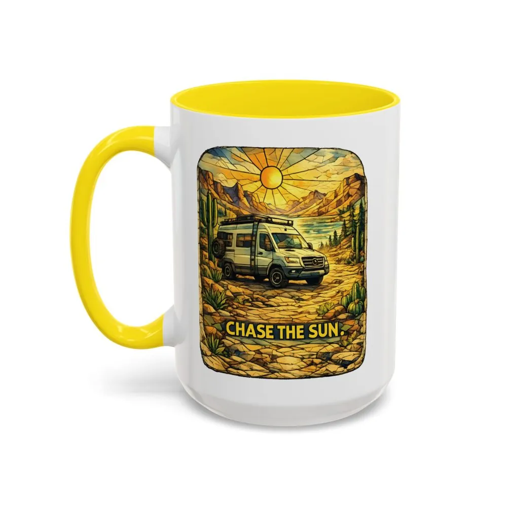 10364650558730102591_2048.jpeg Accent Coffee Mug (11, 15oz) — "Chase The Sun" Design Cubic-Line