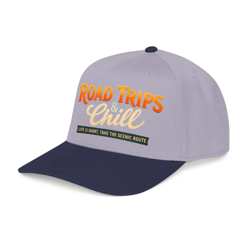 Baseball Cap - "Road Trips And Chill" Design Scenic-Line