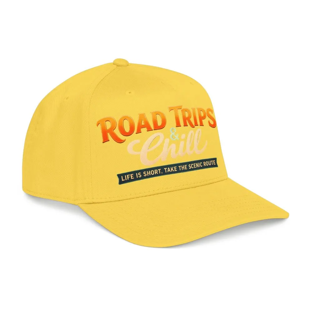 Baseball Cap - "Road Trips And Chill" Design Scenic-Line