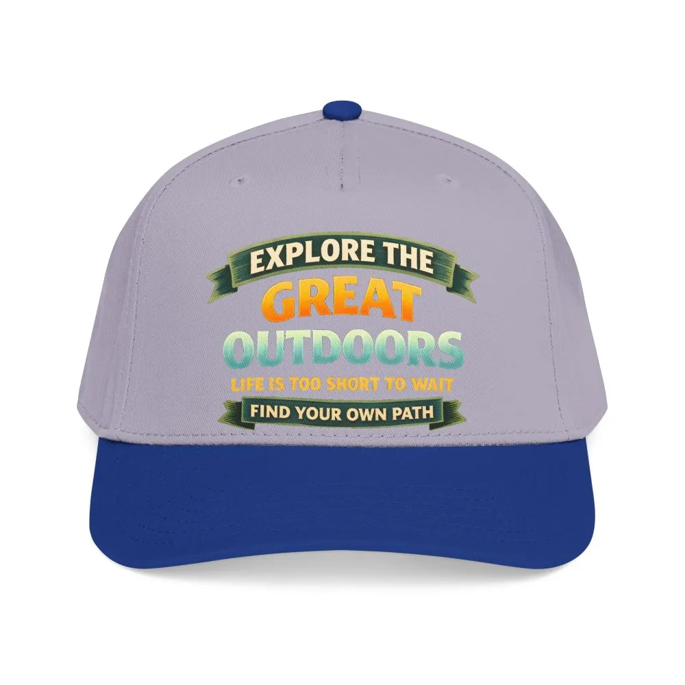Baseball Cap - "Explore The Great Outdoors" Design Scenic-Line