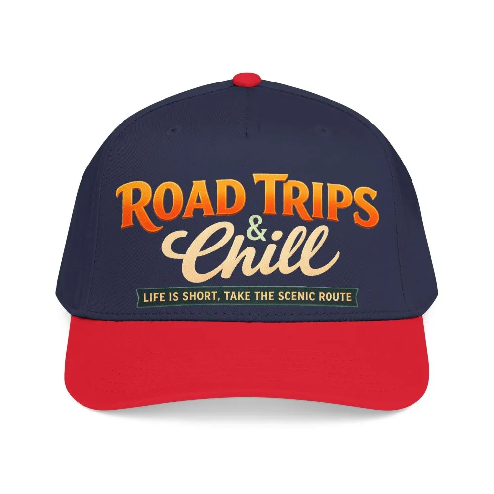 Baseball Cap - "Road Trips And Chill" Design Scenic-Line