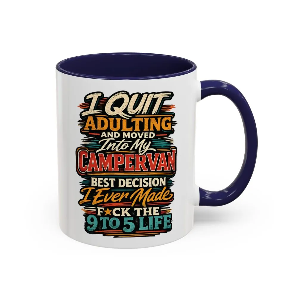 10544897928187029835_2048.jpeg Accent Coffee Mug (11, 15oz) — "I Quit Adulting" Design F**K-Line