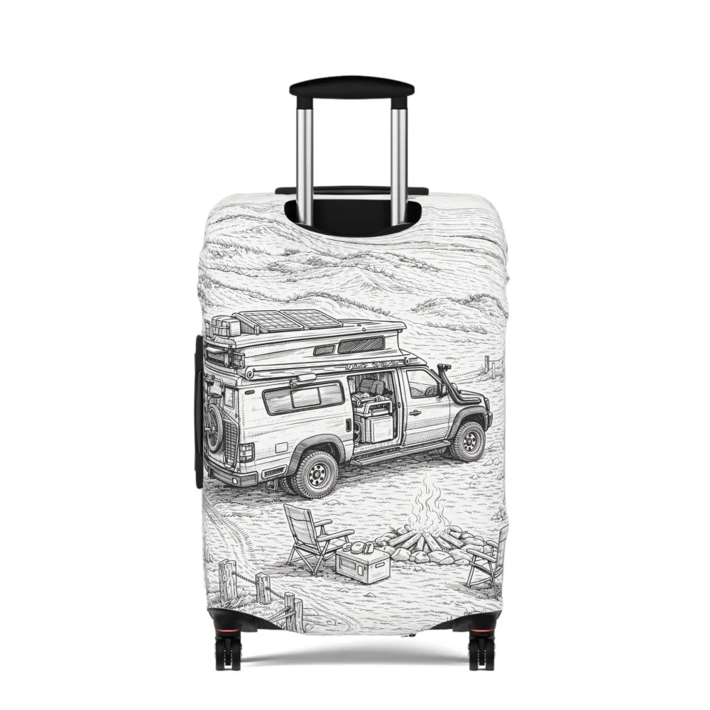 10548132641753084290_2048.jpeg Luggage Cover — Adventure Camper Sketch Travel Suitcase