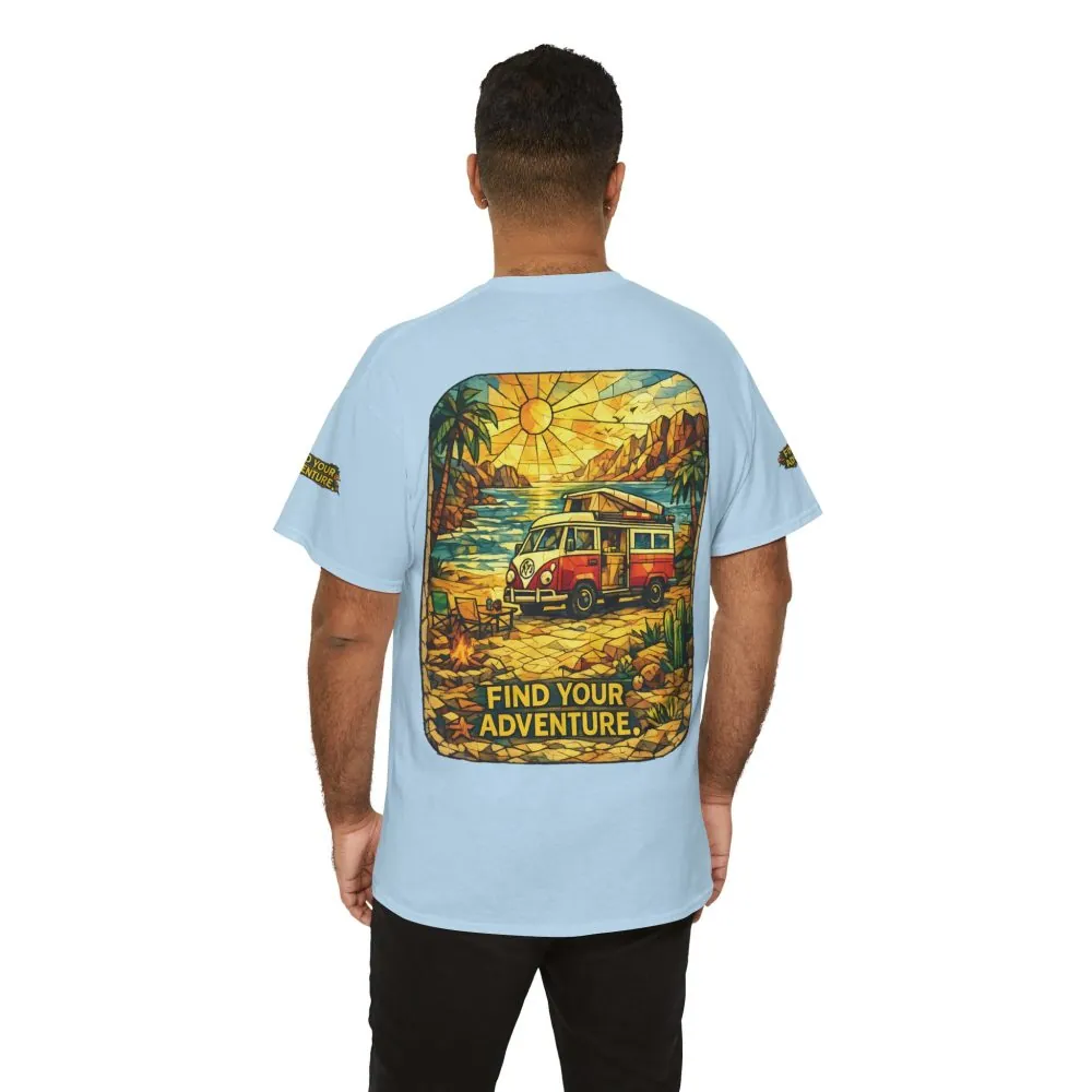 10566188335030447717_2048.jpeg Unisex Heavy Cotton Tee — "Find Your Adventure" Design Cubic-Line