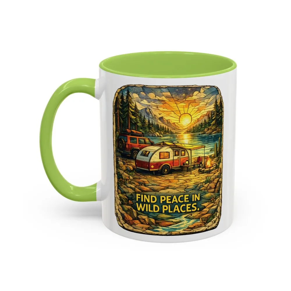 10583560785375698602_2048.jpeg Accent Coffee Mug (11, 15oz) — "Find Peace In Wild Places" Design Cubic-Line