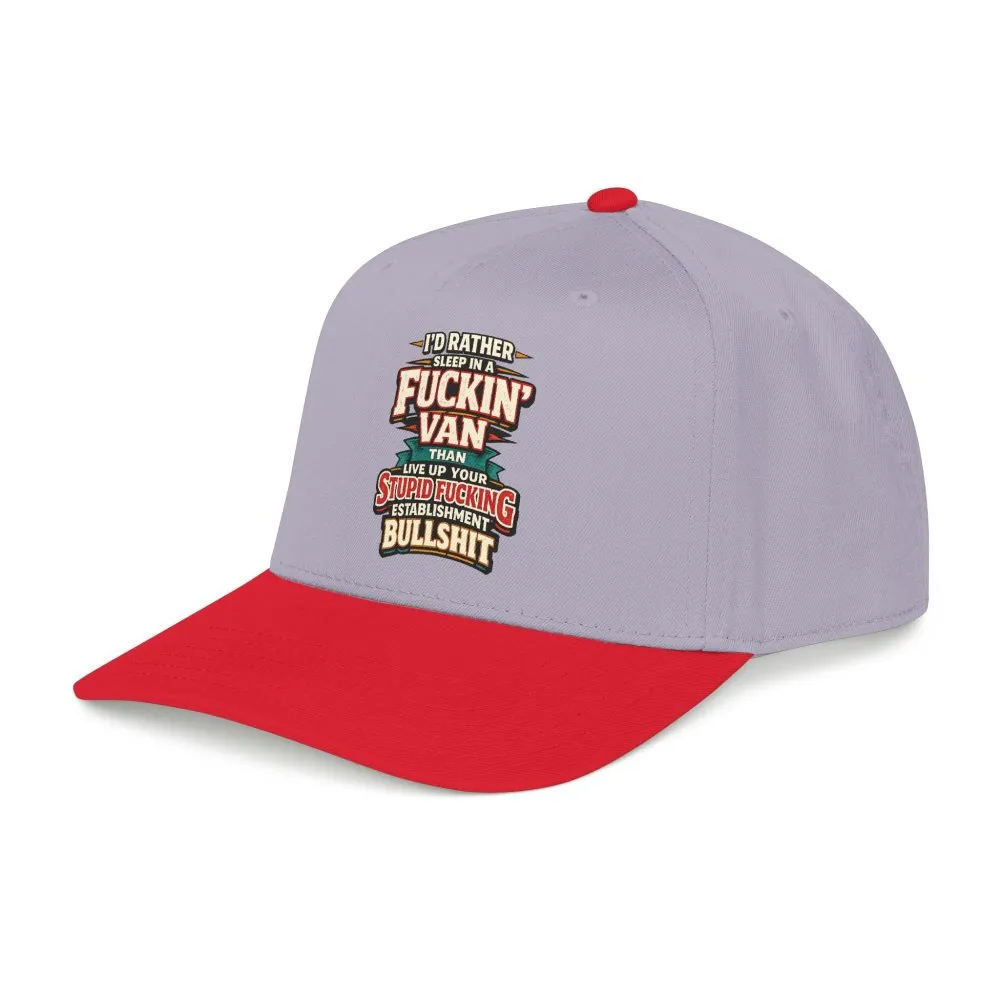 Baseball Cap - "I´d Rather Sleep in A Fucking Van" Design F**K-Line