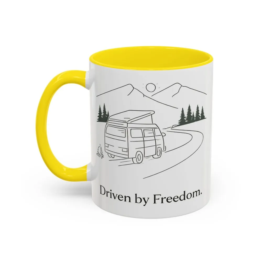 10604770890077484042_2048.jpeg Accent Coffee Mug (11, 15oz) — "Driven By Freedom" Design Minimal-Line