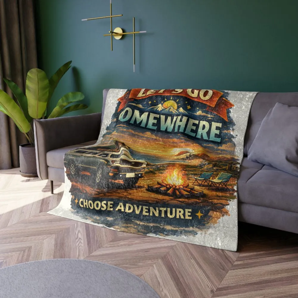10635994647517396663_2048.jpeg Crushed Velvet Blanket —"Lets Go Somewhere" Design Scenic-Line (Campervan)