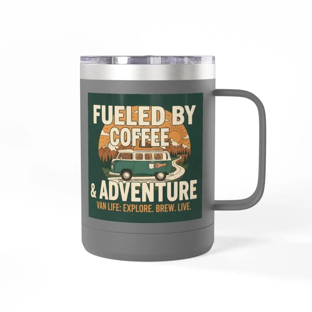 10674655579904115839_2048.jpeg Coffee Mug Tumbler, 15oz — "Fueled by Coffee & Adventure"