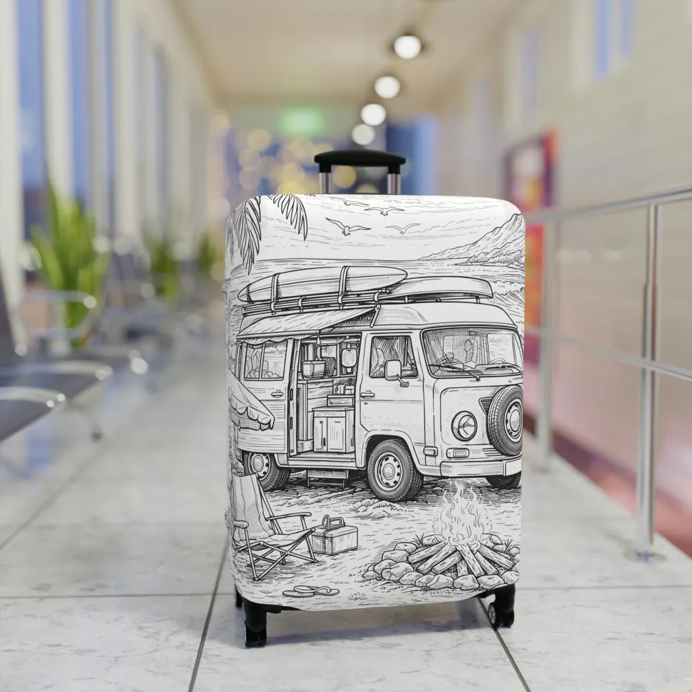 10703228413062106242_2048.jpeg Luggage Cover — Adventure Camper Sketch Travel Suitcase