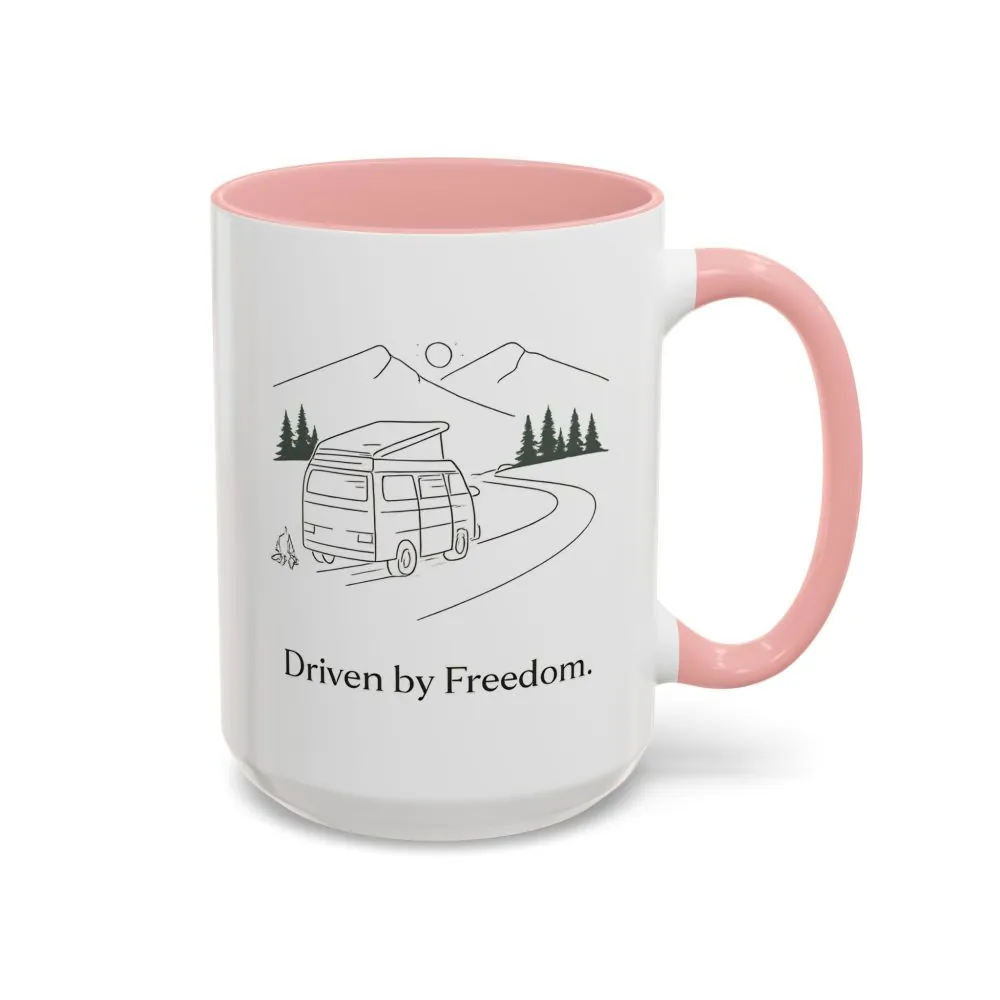 10714456150562191692_2048.jpeg Accent Coffee Mug (11, 15oz) — "Driven By Freedom" Design Minimal-Line