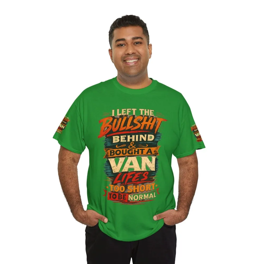 Unisex Heavy Cotton Tee — "I Left The Bullshit" Design F**K-Line
