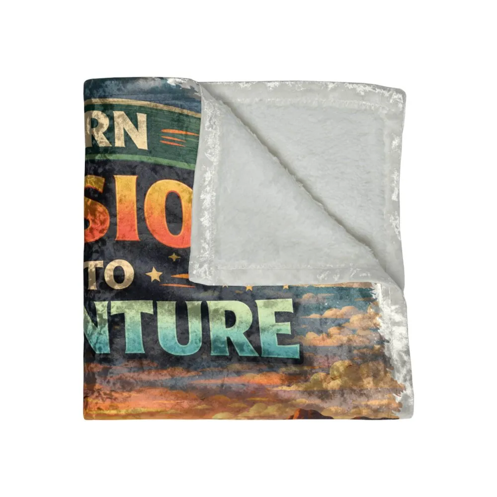 10732070196684970838_2048.jpeg Crushed Velvet Blanket —"Turn Passion Into Adventure" Design Scenic-Line (Campervan)