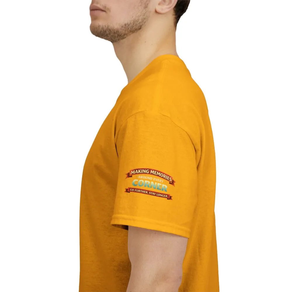 Unisex Heavy Cotton Tee — "Making Memories" Design Scenic-Line