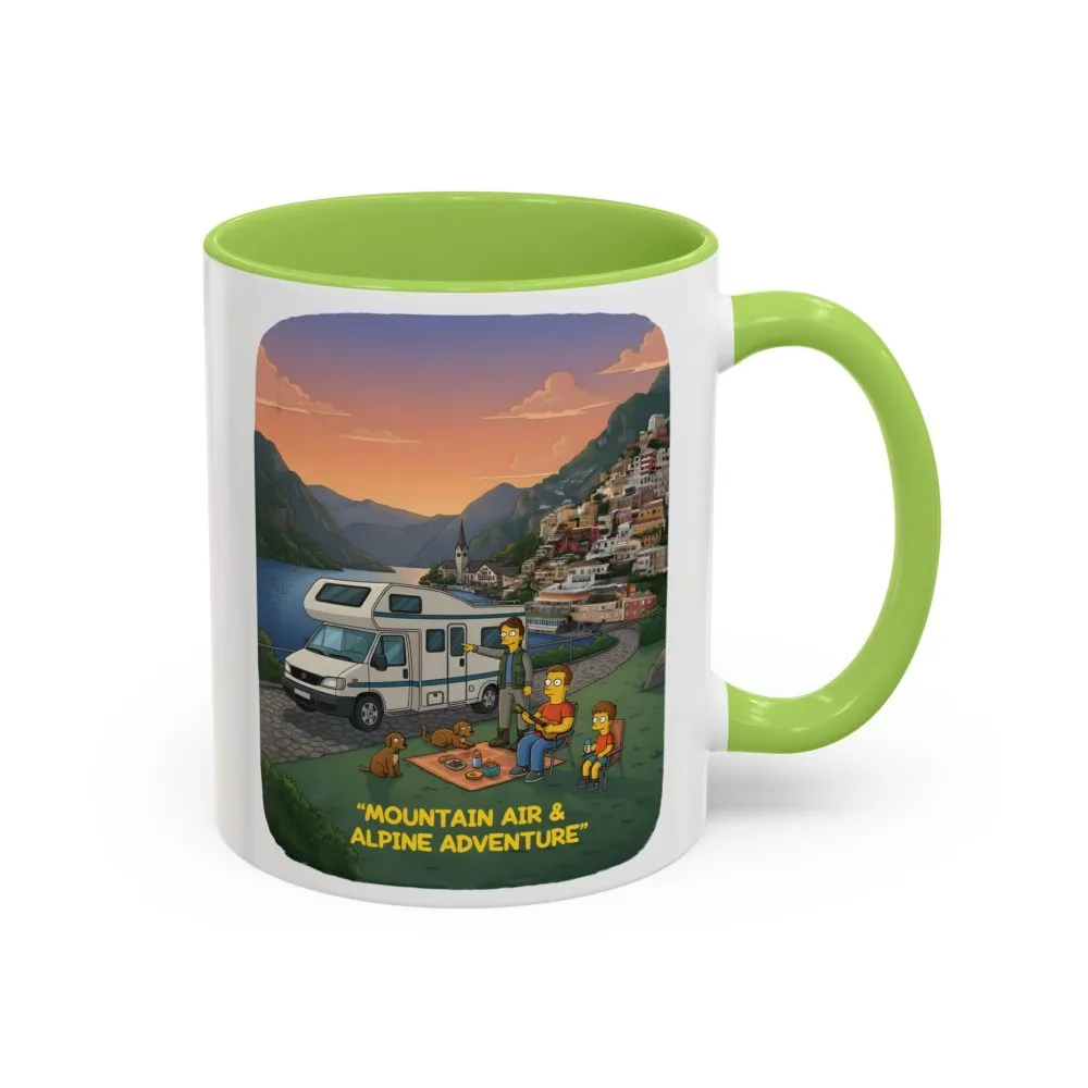 10754863864997422654_2048.jpeg Accent Coffee Mug (11, 15oz) — "Mountain Air-Alpine Adventure" Design Sitcom-Line