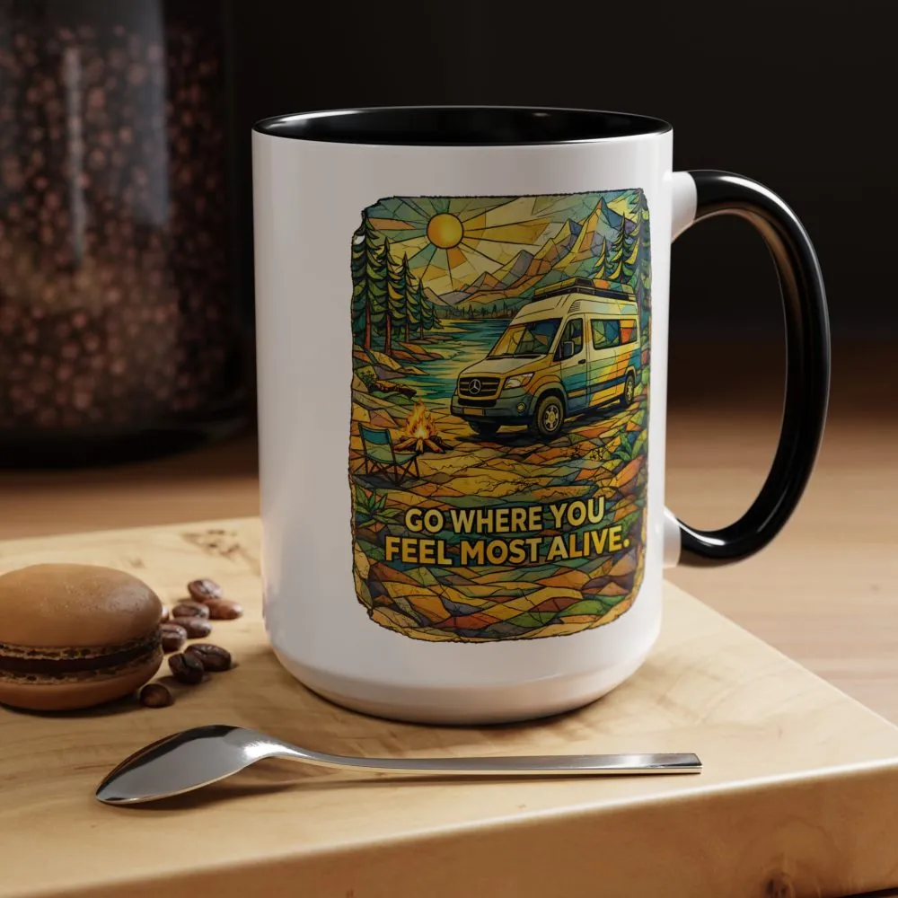 10762923732038654720_2048.jpeg Accent Coffee Mug (11, 15oz) — "Go Where You Feel Most Alive" Design Cubic-Line