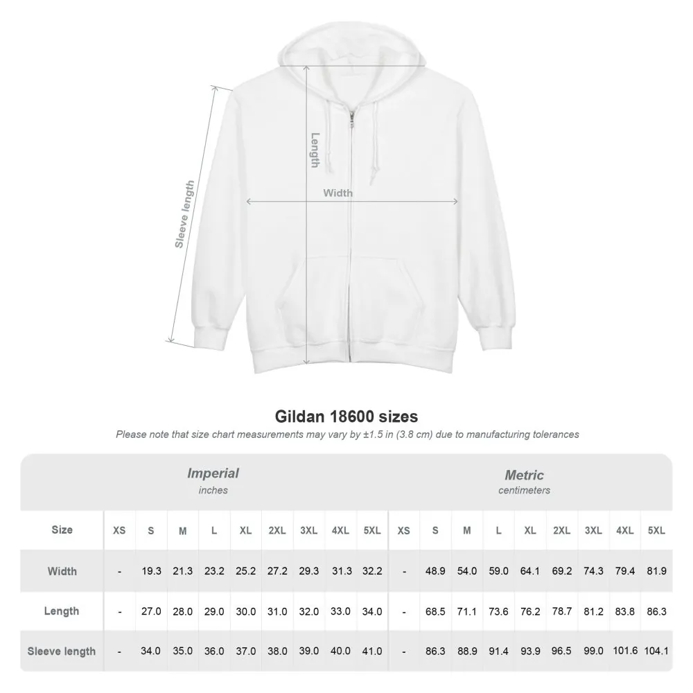 Zip Hoodie — "Adventure Awaits-Go Where You Feel Most Alive" (Only Front Printed) Camper Van Adventure Zip-Up