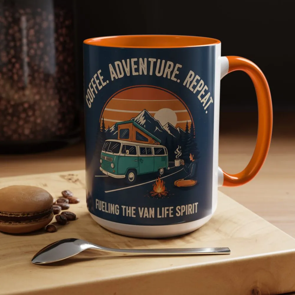10785622332413786403_2048.jpeg Accent Coffee Mug (11, 15oz) - "Coffee. Adventure. Repeat."