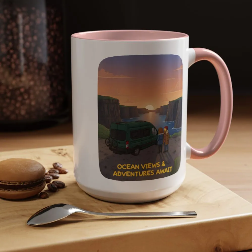 1079445503171007851_2048.jpeg Accent Coffee Mug (11, 15oz) — "Ocean Views-Adventures Awaits" Design Sitcom-Line