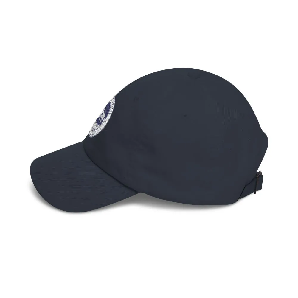 Dad Cap - "Adventure Awaits-Go Where You Feel Most Alive" Vintage National Park Stamp Hat