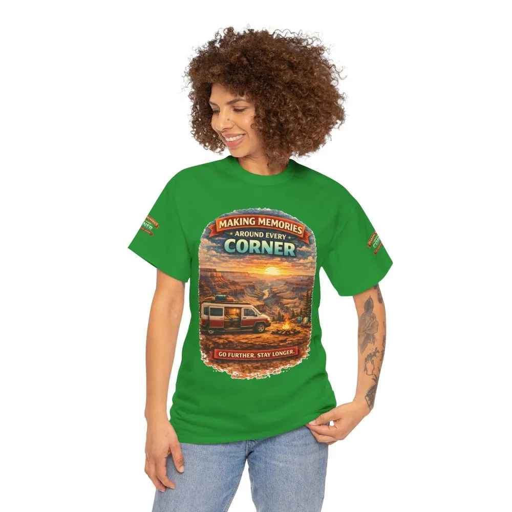 Unisex Heavy Cotton Tee — "Making Memories" Design Scenic-Line