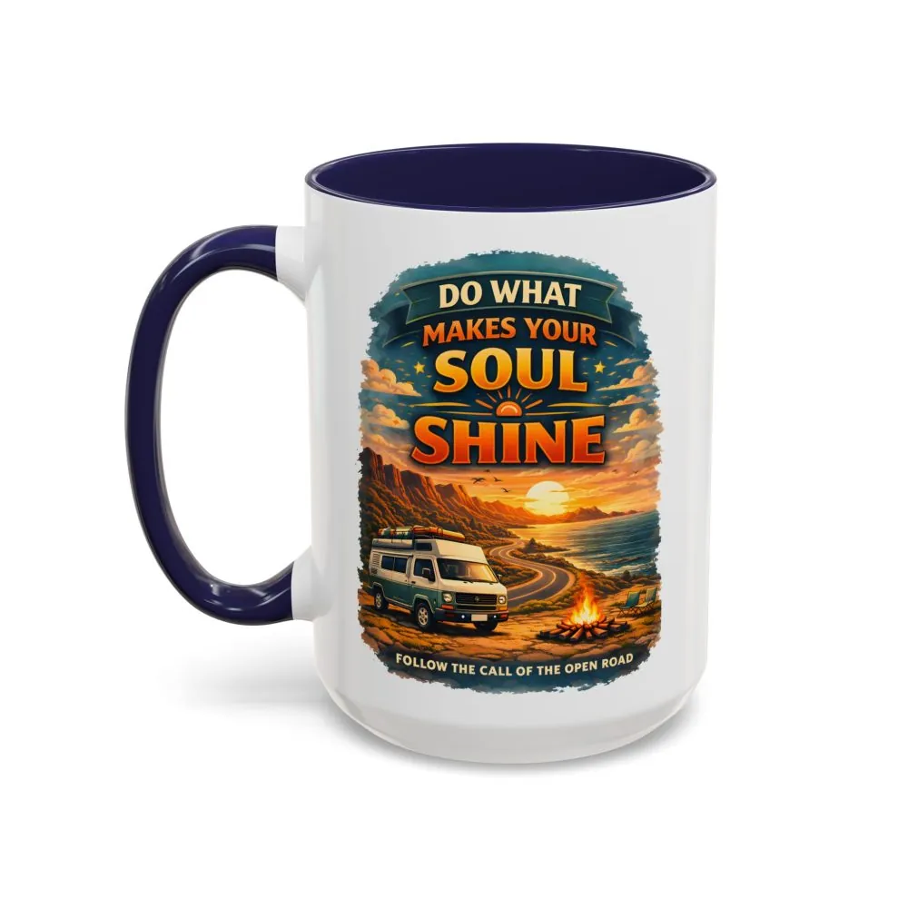 10822271946342707493_2048.jpeg Accent Coffee Mug (11, 15oz) — "Do What Makes Your Soul Shine" Design Scenic-Line