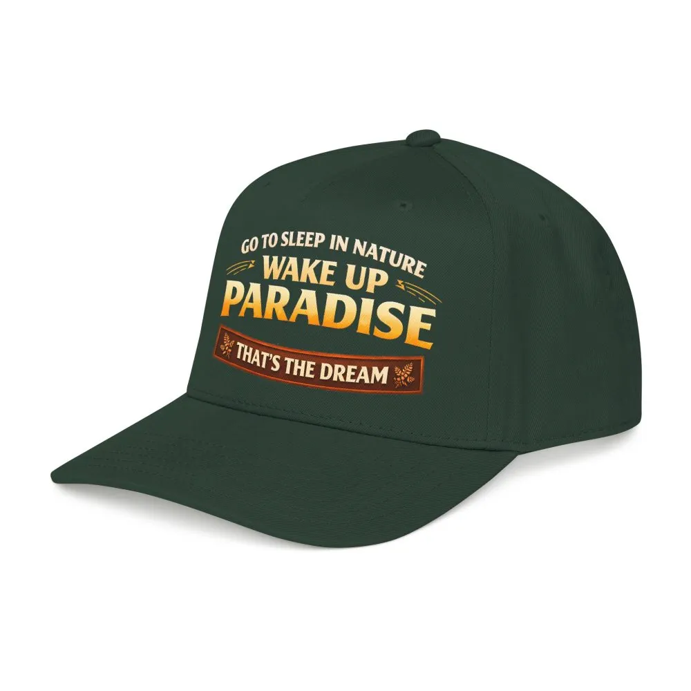 10837888854253286474_2048.jpeg Baseball Cap - "Go sleep Nature-Wake Up Paradise" Design Scenic-Line