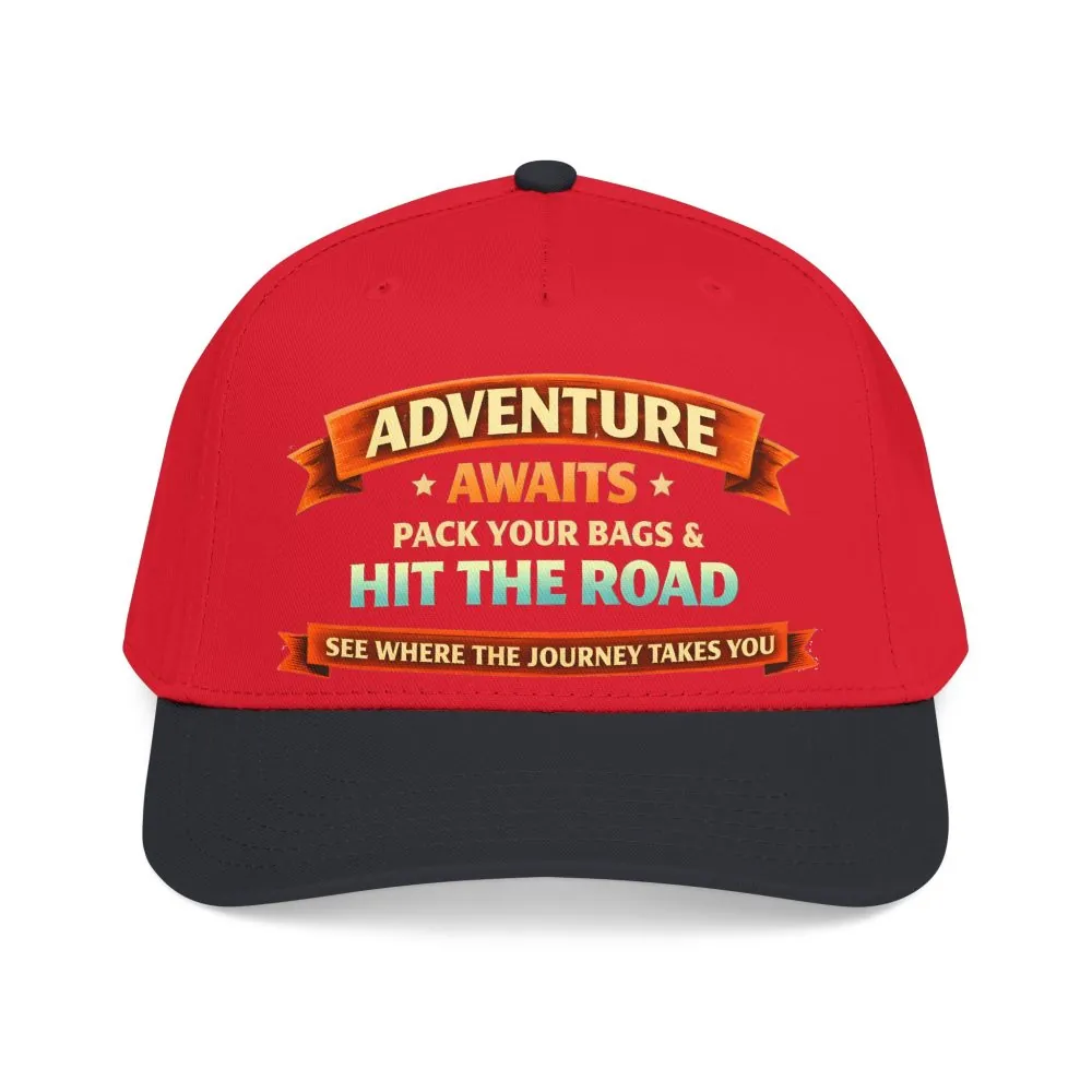 10838456801628544734_2048.jpeg Baseball Cap - "Adventure Awaits-Pack Your Bags" Design Scenic-Line