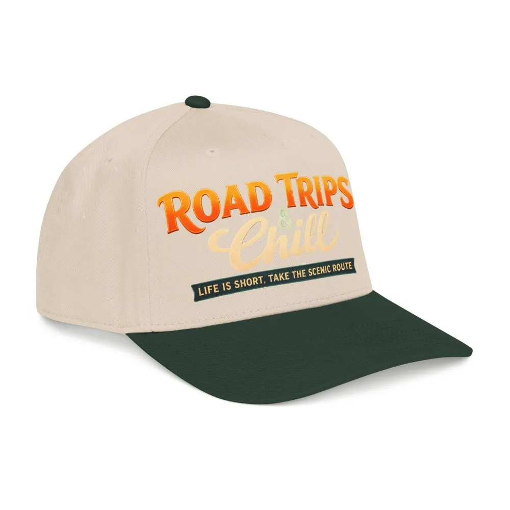 Baseball Cap - "Road Trips And Chill" Design Scenic-Line