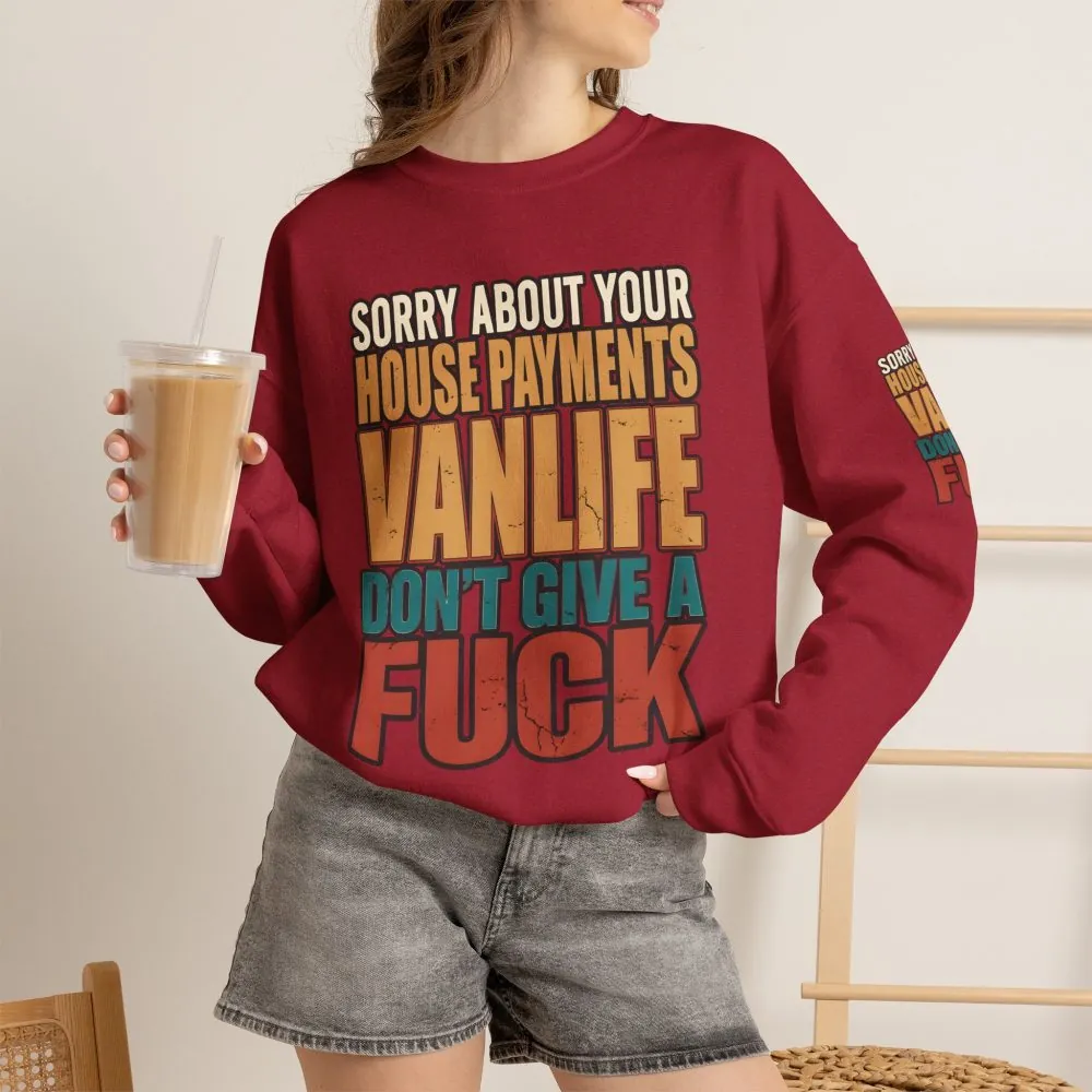 10887661041324207169_2048.jpeg Unisex Heavy Blend™ Crewneck Sweatshirt — "Sorry About Your House Payments" Design F**K-Line