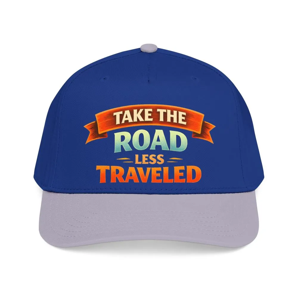 Baseball Cap - "Take The Road Less Traveled" Design Scenic-Line