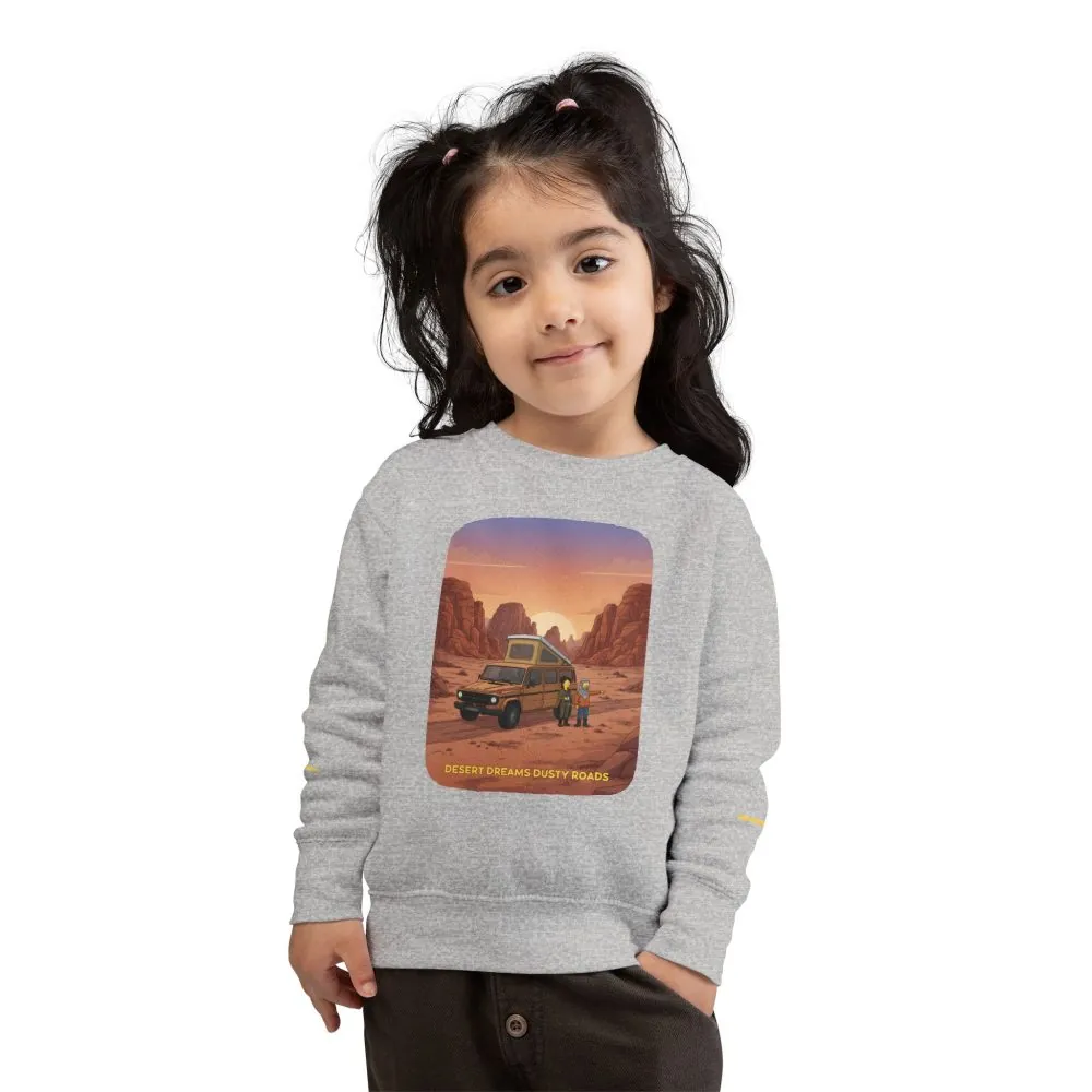 Toddler Sweatshirt - "Desert Dreams Dusty Roads" (Design Sitcom-Line)
