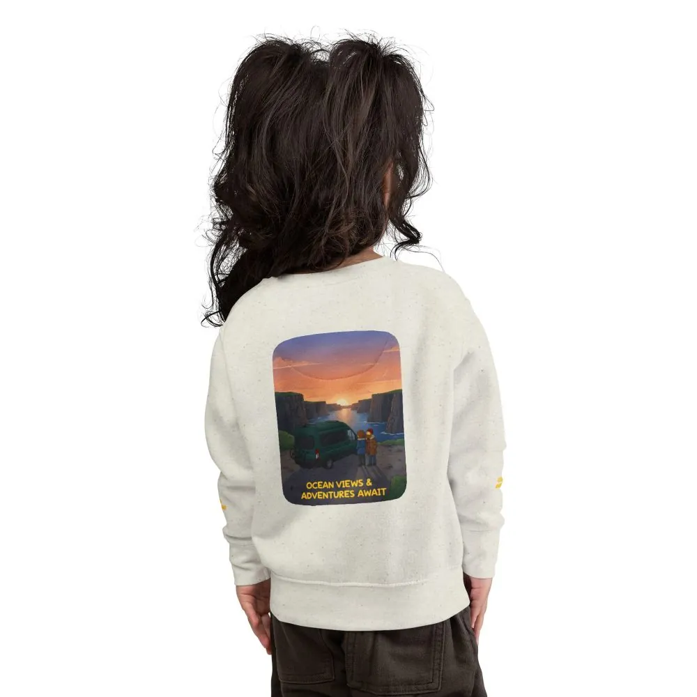 10918988578140898268_2048.jpeg Toddler Sweatshirt - "Ocean Views-Adventures Awaits" (Design Sitcom-Line)
