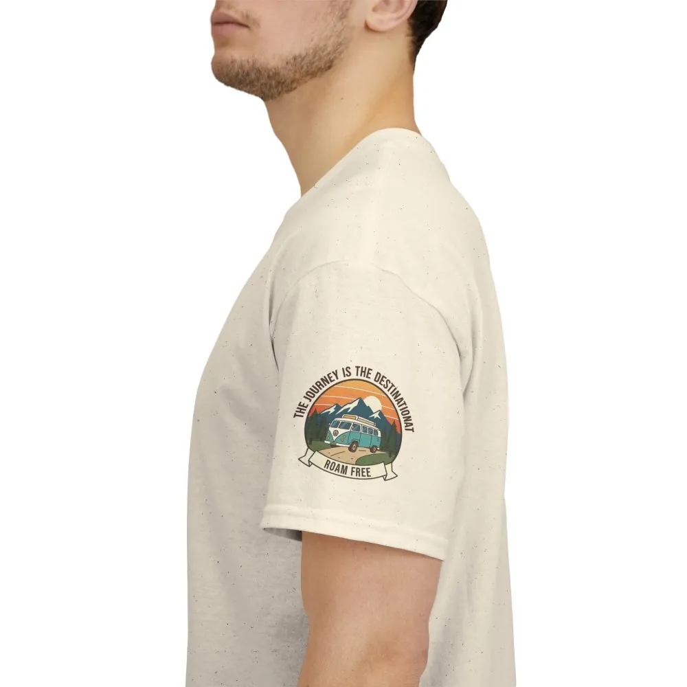 10931481452100780663_2048.jpeg Unisex Heavy Cotton Tee — "The Journey Is The Destination" Roam Free Travel Shirt