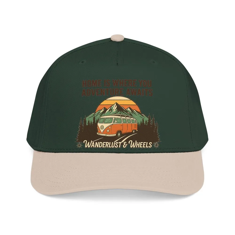 10959944549375058510_2048.jpeg Baseball Cap - "Home Is Where You Adventure Awaits" Mid Profile Baseball Cap