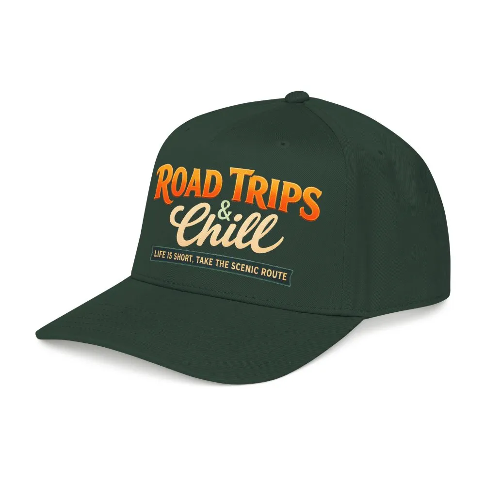 Baseball Cap - "Road Trips And Chill" Design Scenic-Line