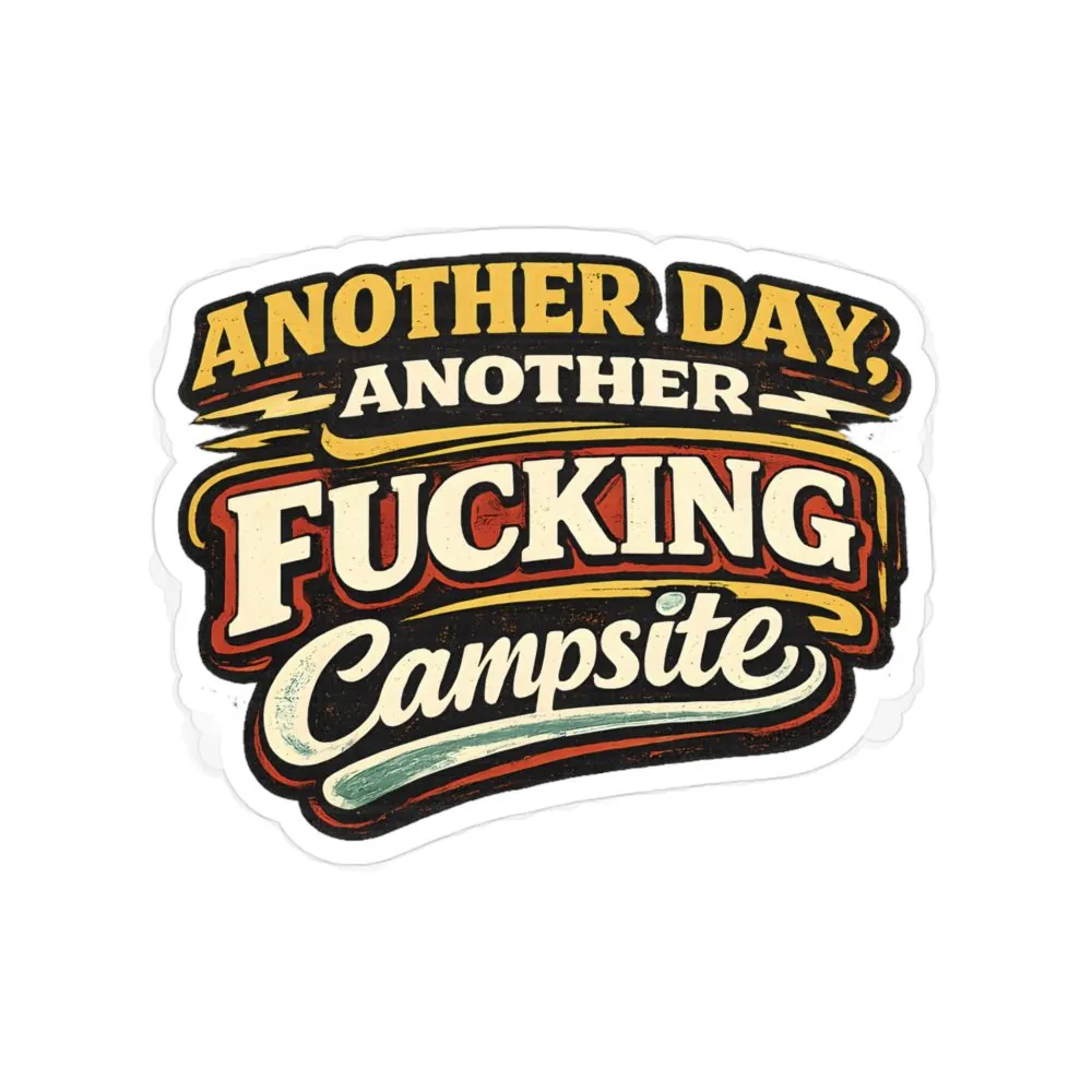 Transparent Outdoor Stickers – "Another Day" Design F**K-Line