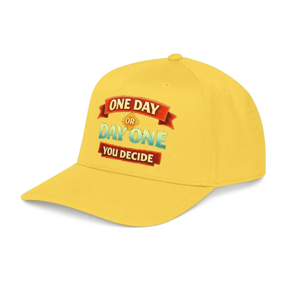 Baseball Cap - "One Day Or Day One" Design Scenic-Line