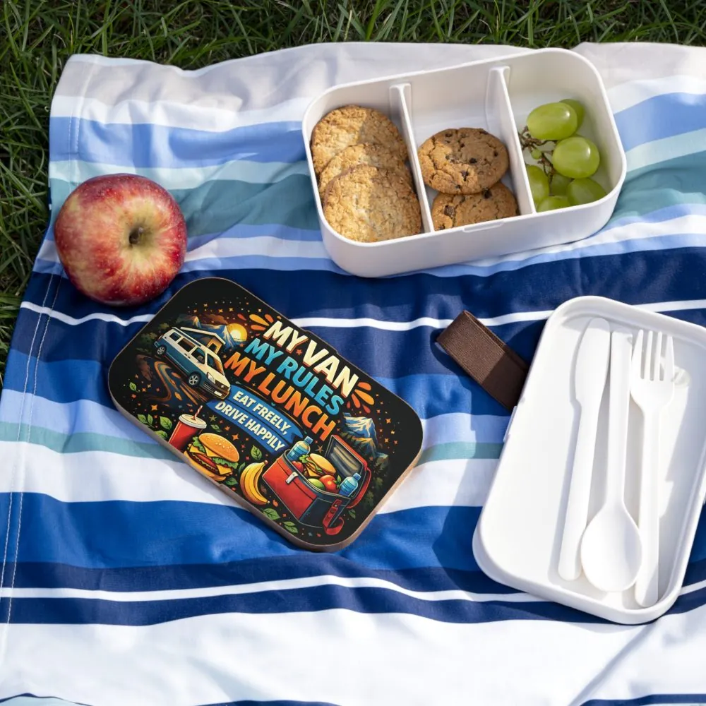 11016041387121234462_2048.jpeg Adventure Camper Bento Box — "My Van, My Rules, My Lunch" Camper Van Lunchbox