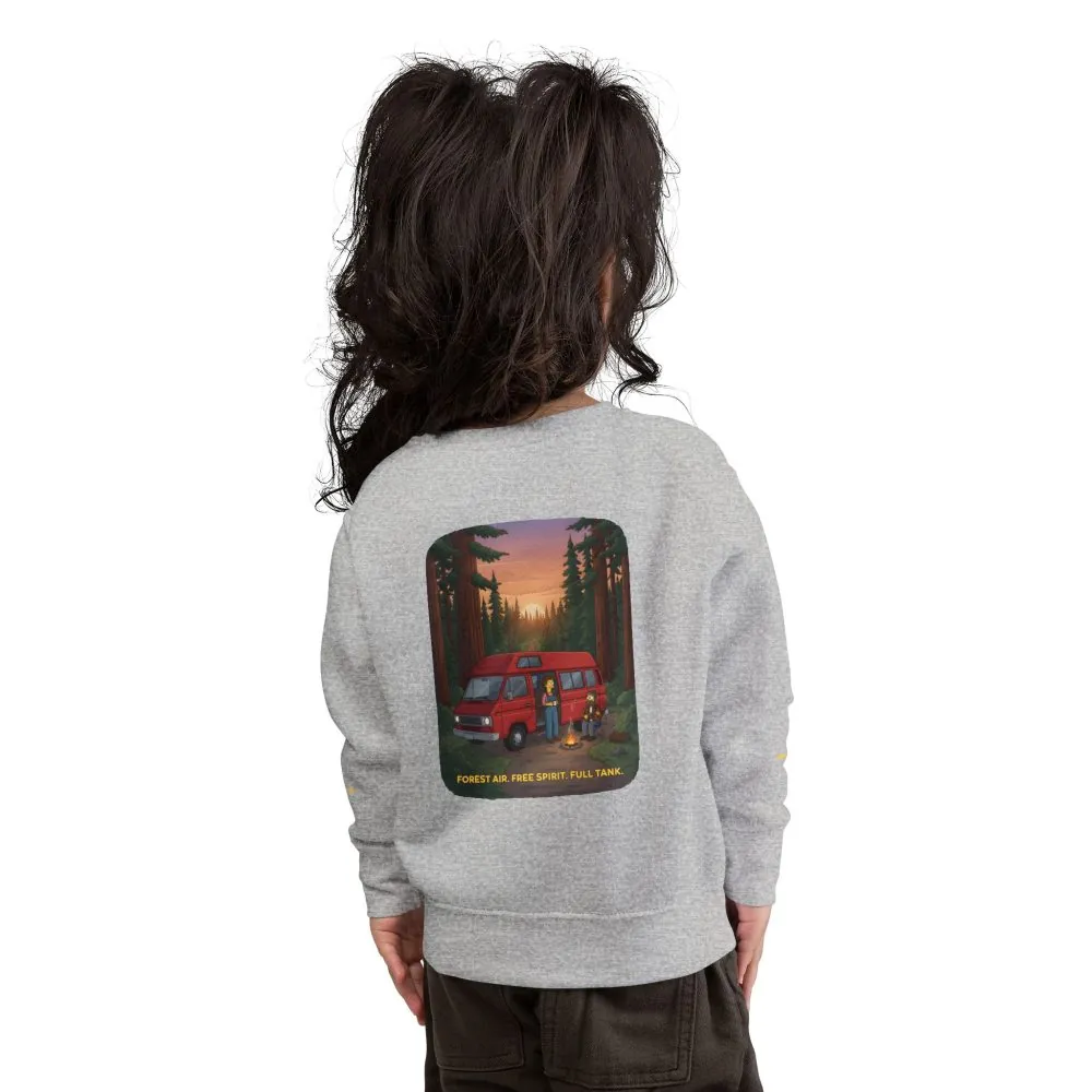 1103798899910376307_2048.jpeg Toddler Sweatshirt - "Forest Air Free Spirit Full Tank" (Design Sitcom-Line)