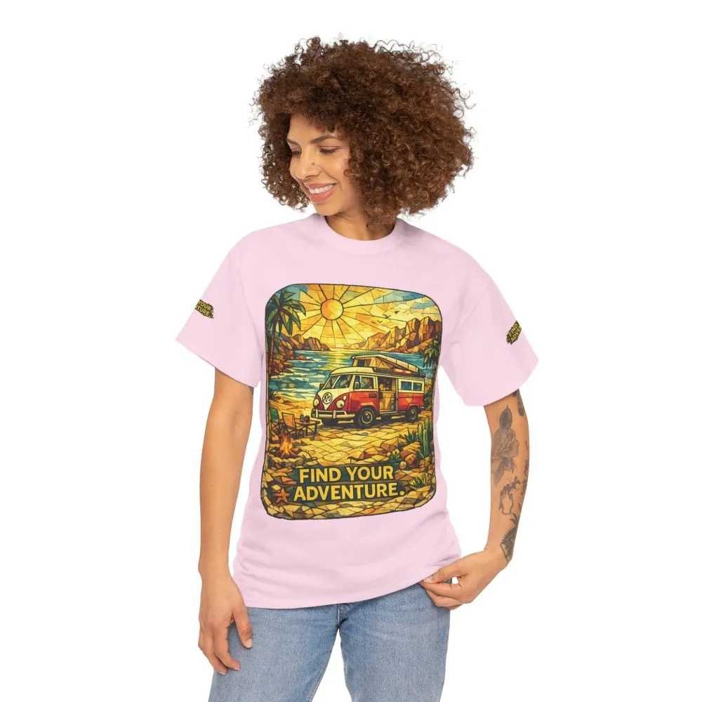 11042823371232375995_2048.jpeg Unisex Heavy Cotton Tee — "Find Your Adventure" Design Cubic-Line