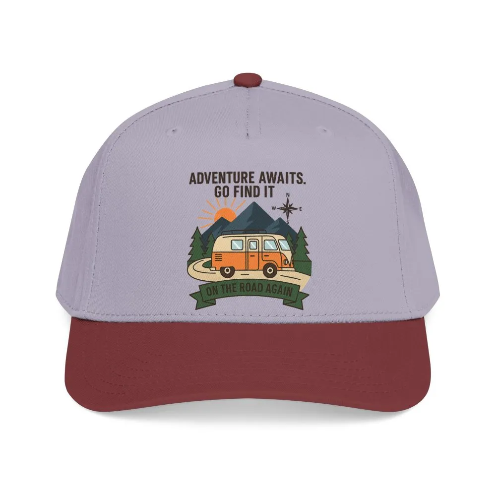 Baseball Cap - "Adventure Awaits" Outdoor Travel Hat
