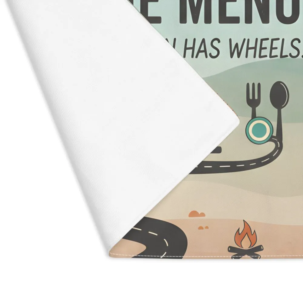 Vanlife Placemat - "Adventure Is On The Menu" Camper Van Kitchen Décor