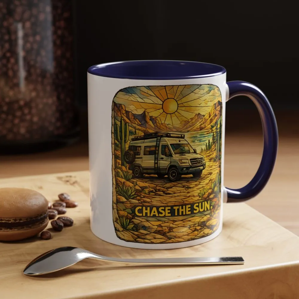 11078507645705719366_2048.jpeg Accent Coffee Mug (11, 15oz) — "Chase The Sun" Design Cubic-Line
