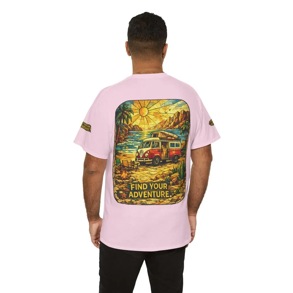 11105479934326674074_2048.jpeg Unisex Heavy Cotton Tee — "Find Your Adventure" Design Cubic-Line