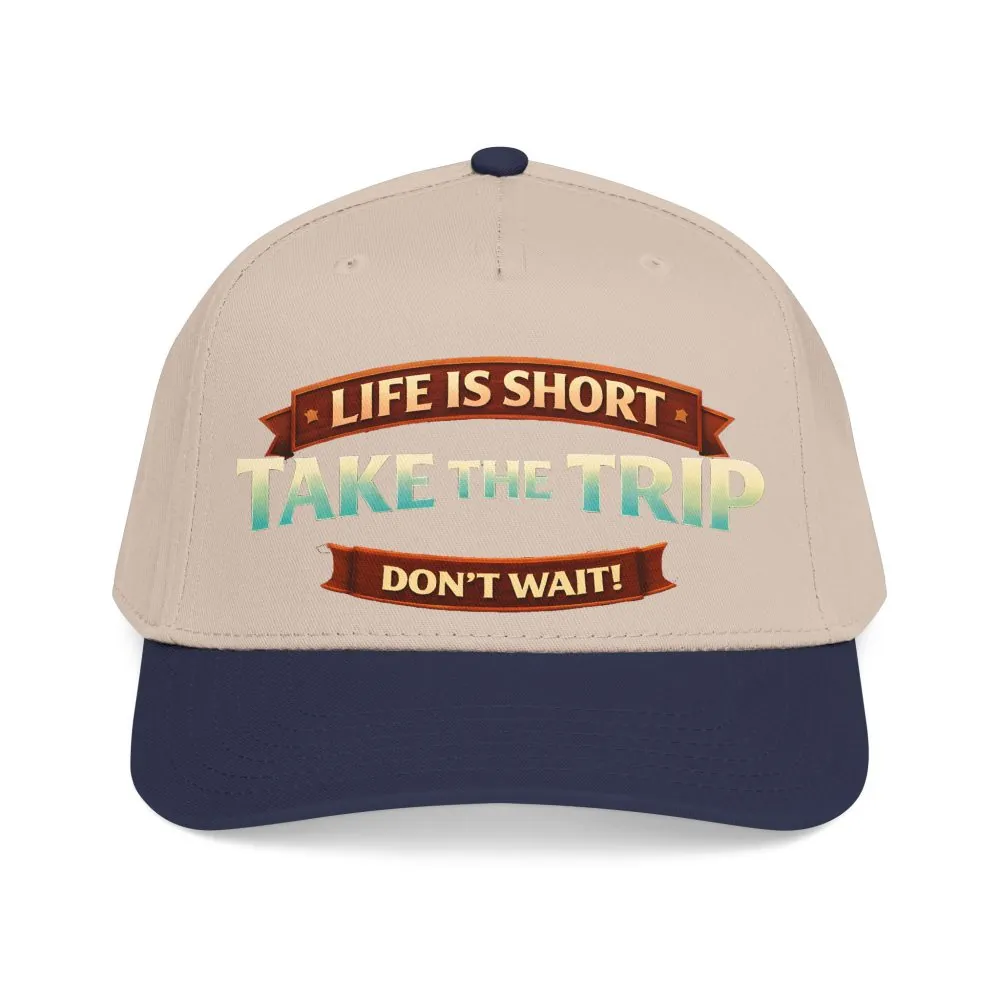 11107535739883257943_2048.jpeg Baseball Cap - "Live Is Short Take The Trip" Design Scenic-Line