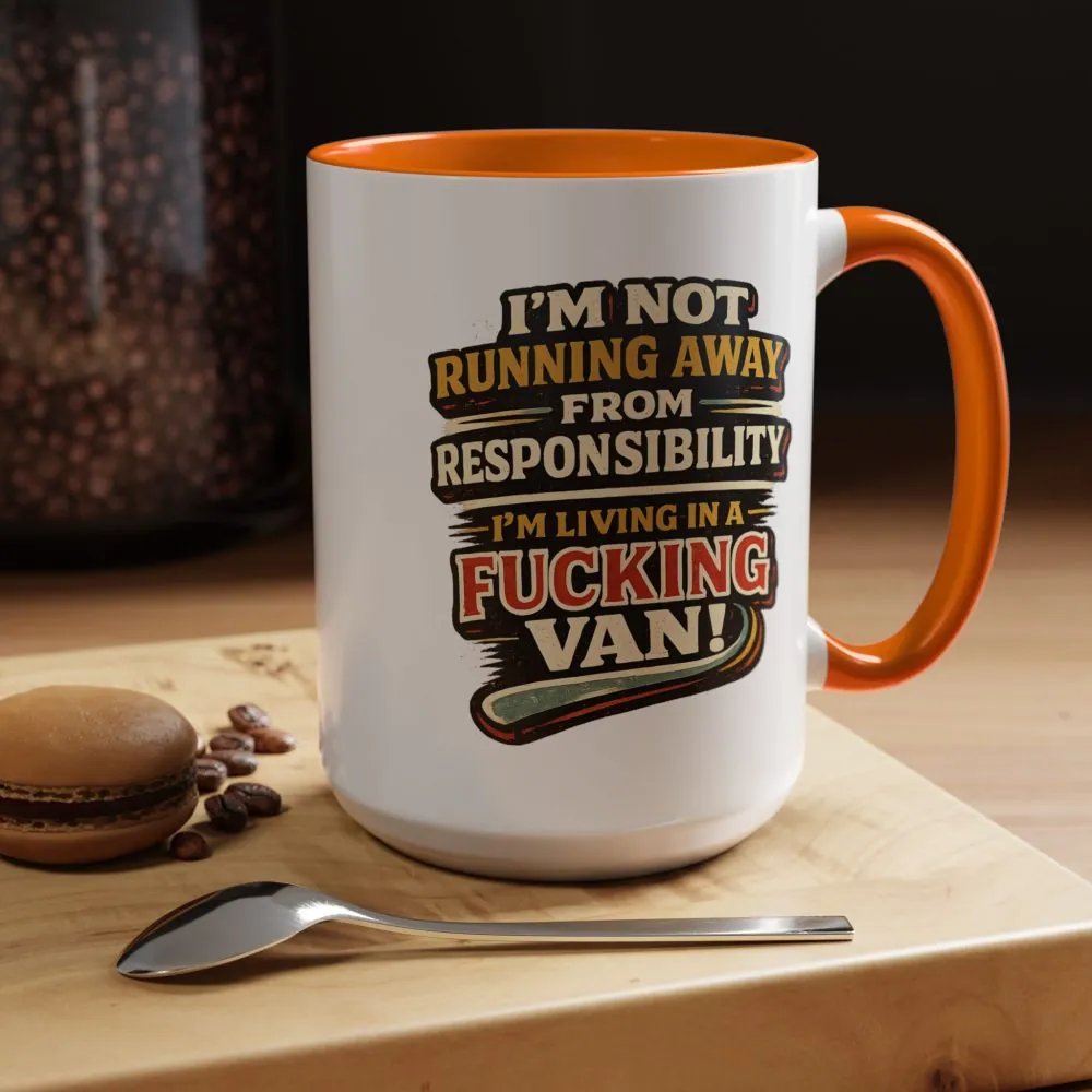 11112549492088969432_2048.jpeg Accent Coffee Mug (11, 15oz) — "I`m Not running Away" Design F**K-Line