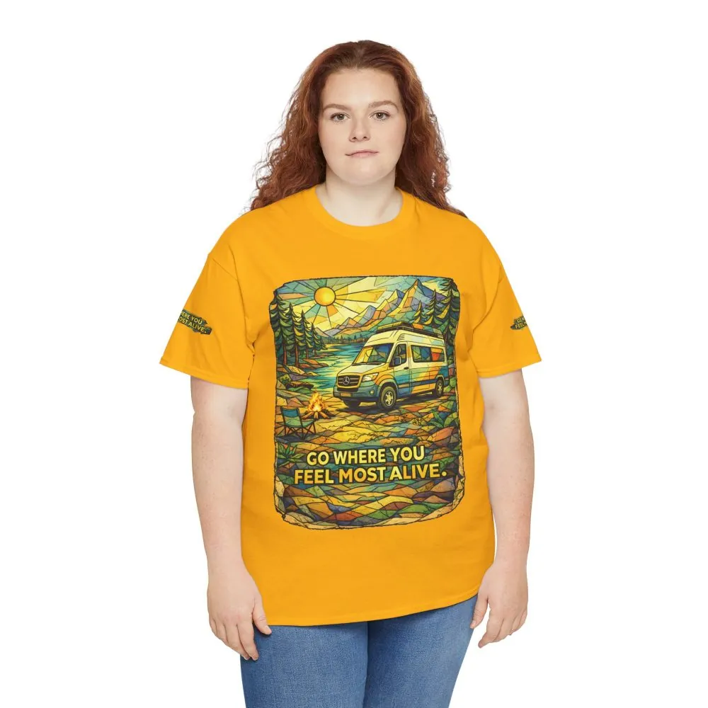 11117567676689514356_2048.jpeg Unisex Heavy Cotton Tee — "Go Where You Feel Most Alive" Design Cubic-Line